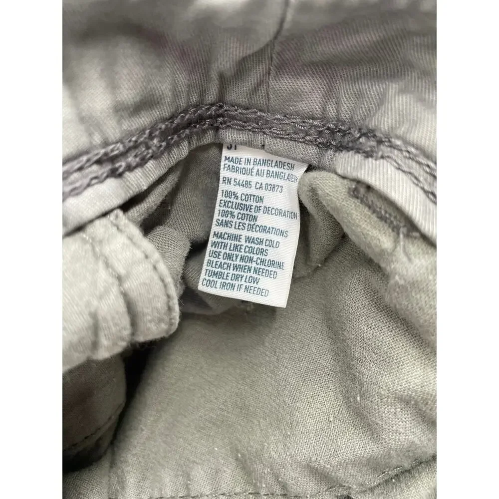 American Eagle Outfitters Prep Chino Shorts Men’s 31 Gray Vacation
